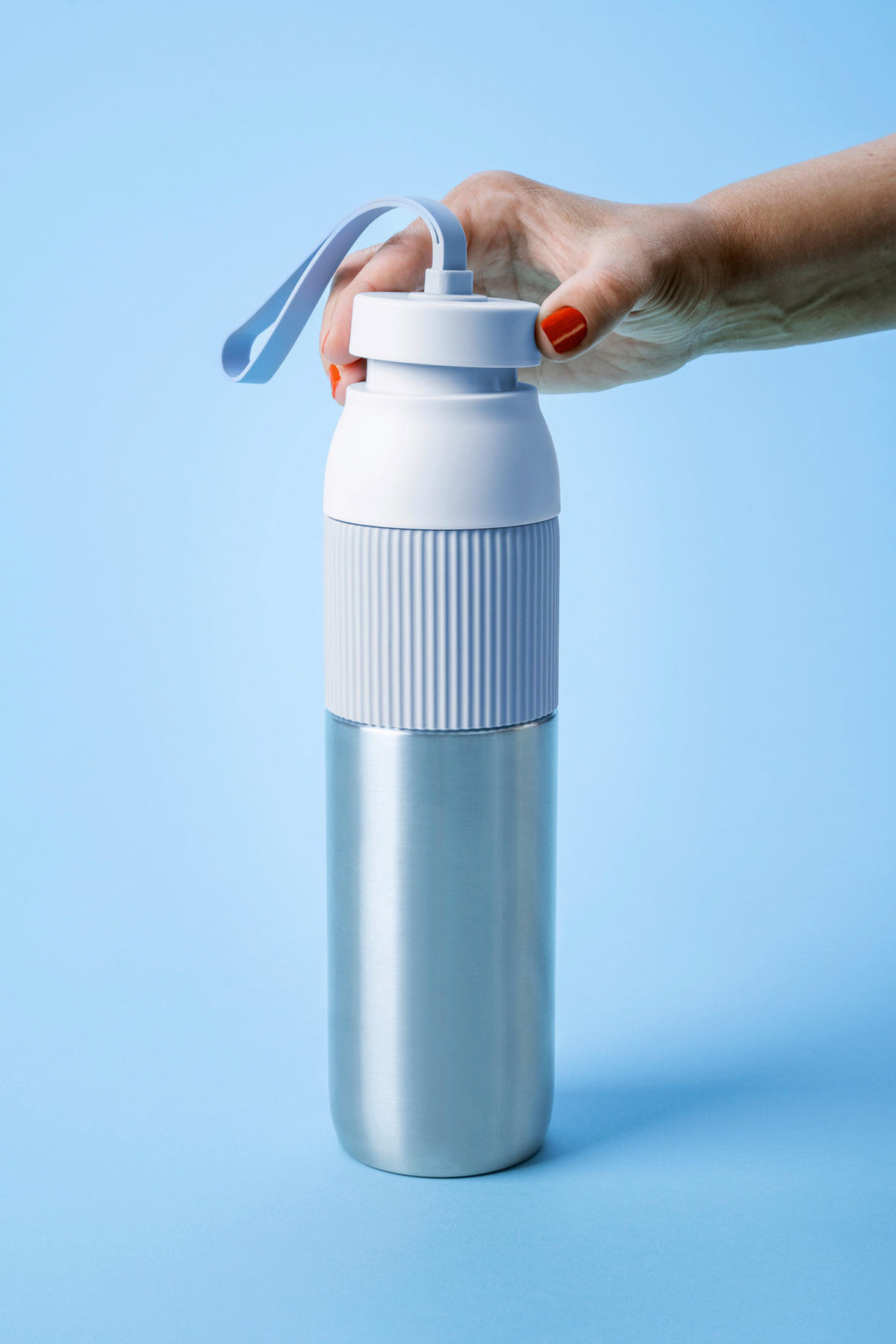 ISOLIERFLASCHE beYou 0,7L L  - Pastellblau, Basics, Metall (7,4/7,4/29,5cm) - Emsa