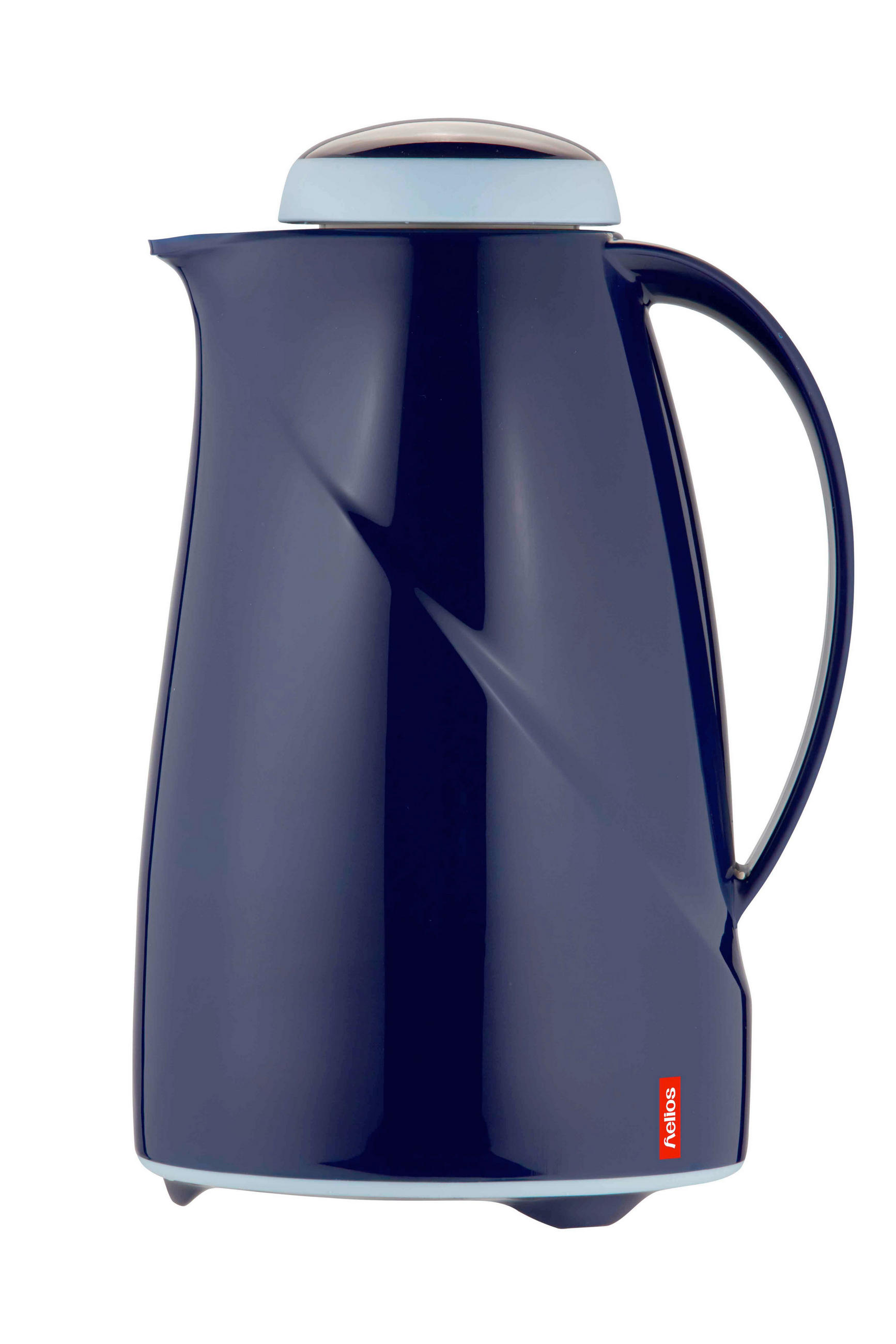 ISOLIERKANNE  - Blau, Basics, Glas/Kunststoff (18.5/15.5/27.9cm)