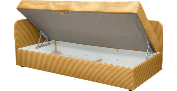 LIEGE  in Cord Currygelb  - Currygelb/Schwarz, Basics, Kunststoff/Textil (95/90/205cm) - Xora