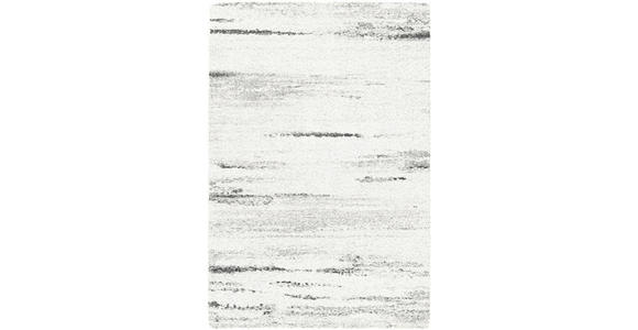 HOCHFLORTEPPICH 80/150 cm gewebt Grau, Schwarz, Weiß - Schwarz/Weiß, Basics, Textil (80/150cm) - Novel