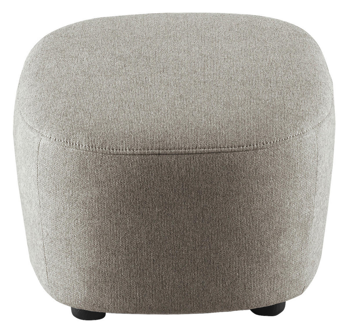 HOCKER Webstoff Grau  - Schwarz/Grau, Design, Kunststoff/Textil (54/41/57cm) - SetOne by Musterring