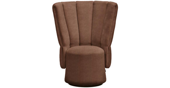 COCKTAILSESSEL - Schwarz/Braun, Design, Holz/Textil (92/113/70cm) - Emilio Belluti
