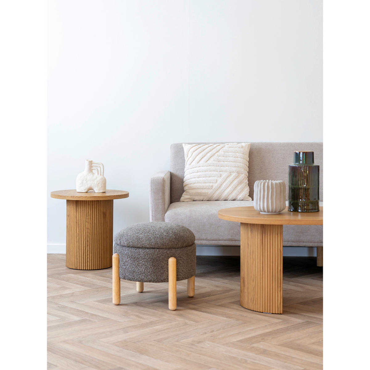 HOCKER Braun  - Braun, Design, Holz/Kunststoff (45/36/45cm)