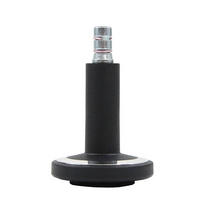BÜROSTUHLGLEITER  - Chromfarben/Schwarz, Basics, Kunststoff/Metall (6/7,3/6cm) - MID.YOU