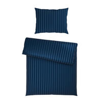 POVLEČENÍ, satén, tmavě modrá, 140/200 cm - tmavě modrá, textil (140/200cm) - Dieter Knoll