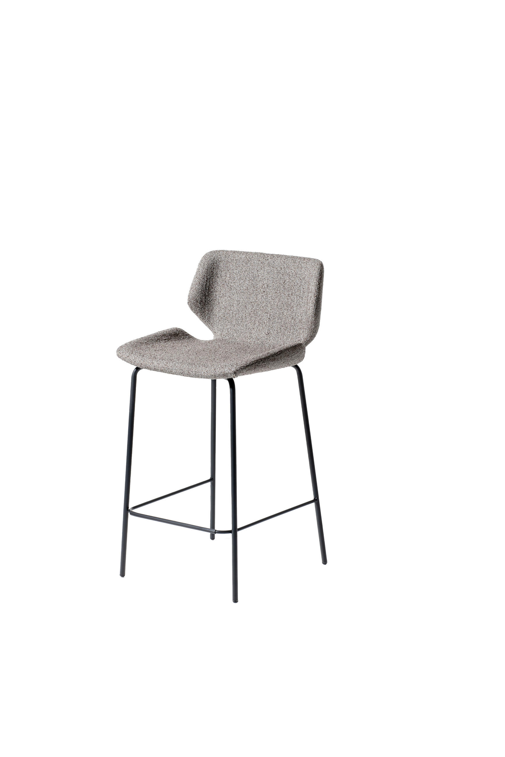 STOLICA  sivo-bež  metal, tekstil, drvni materijal      - tamno siva/sivo-bež, Moderno, drvni materijal/metal (50/106/59cm) - Belluti