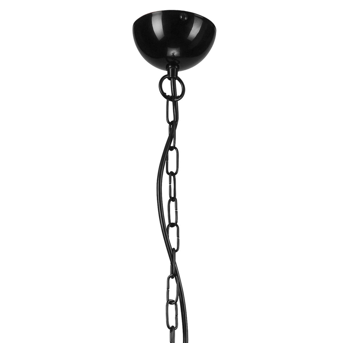 HÄNGELEUCHTE 98/54/98 cm  - Schwarz Hochglanz, KONVENTIONELL, Metall (98/54/98cm)