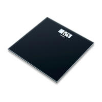PERSONENWAAGE - Schwarz, Basics, Glas (31.8/3.2/31.7cm) - Beurer