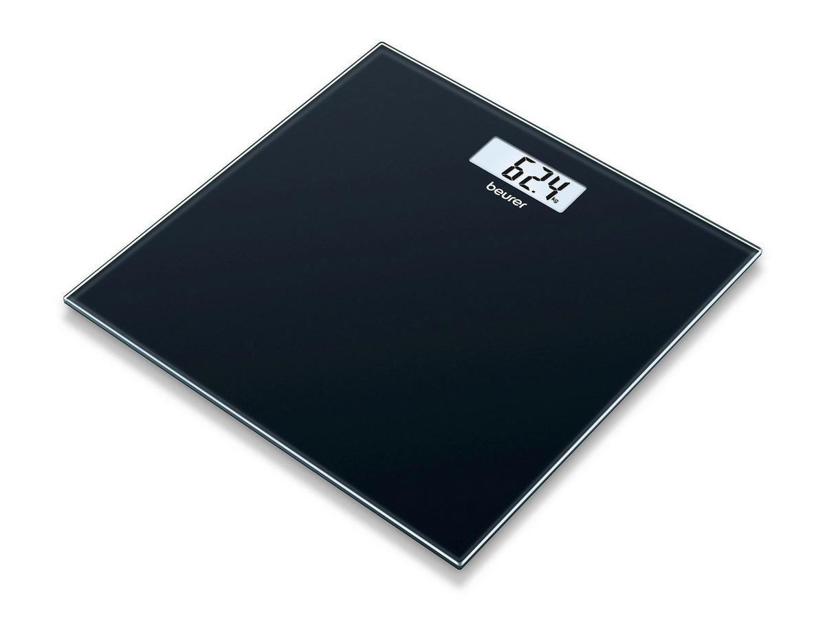 PERSONENWAAGE - Schwarz, Basics, Glas (31.8/3.2/31.7cm) - Beurer