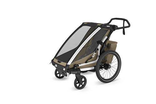 FAHRRADANHÄNGER   Chariot Cross2 sngle  - Hellbraun, Basics, Textil/Metall (88/37,1/59cm) - Thule