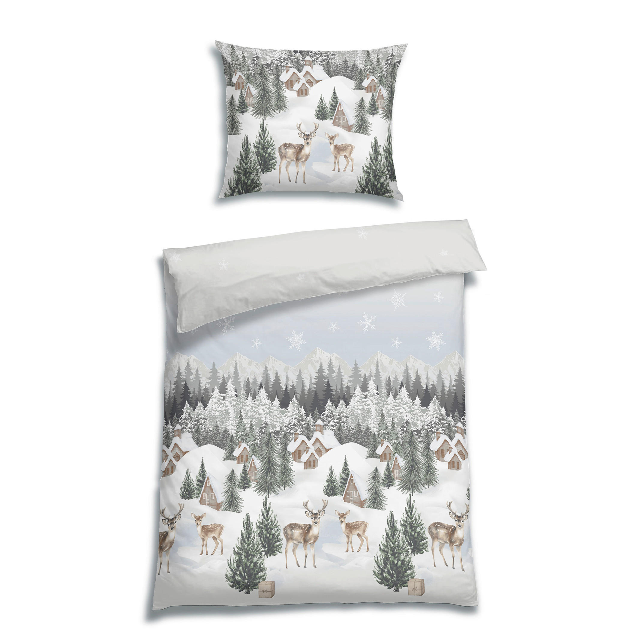 BETTWÄSCHE 2-teilig Flanell 140/200 cm  - Weiß, Basics, Textil (140/200cm) - Florella