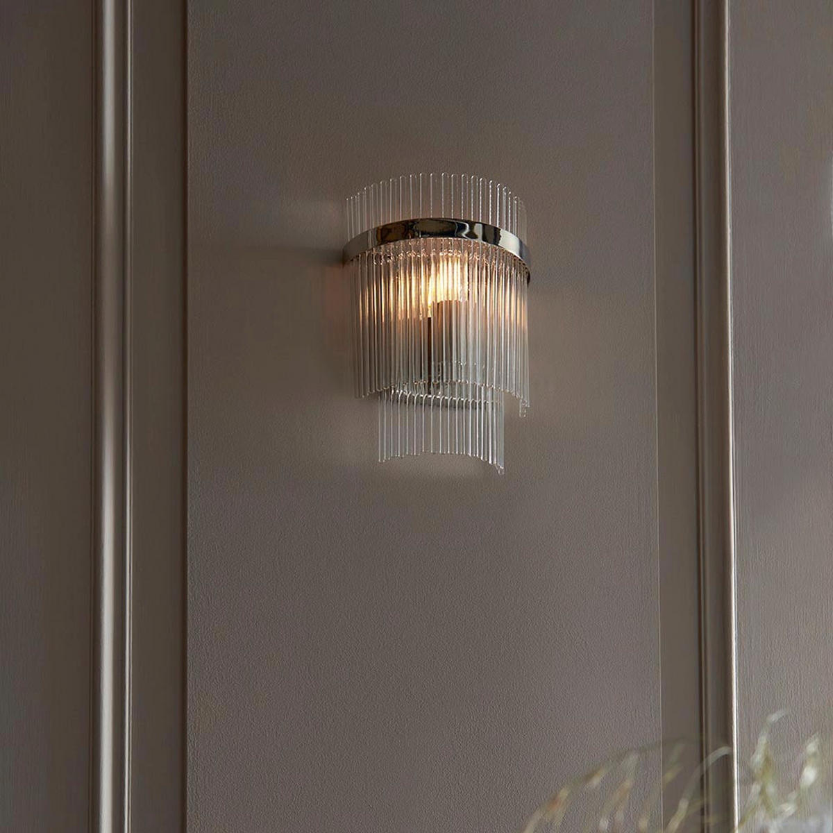 WANDLEUCHTE 19.5/27.6 cm   - Transparent, KONVENTIONELL, Glas (19.5/27.6cm)