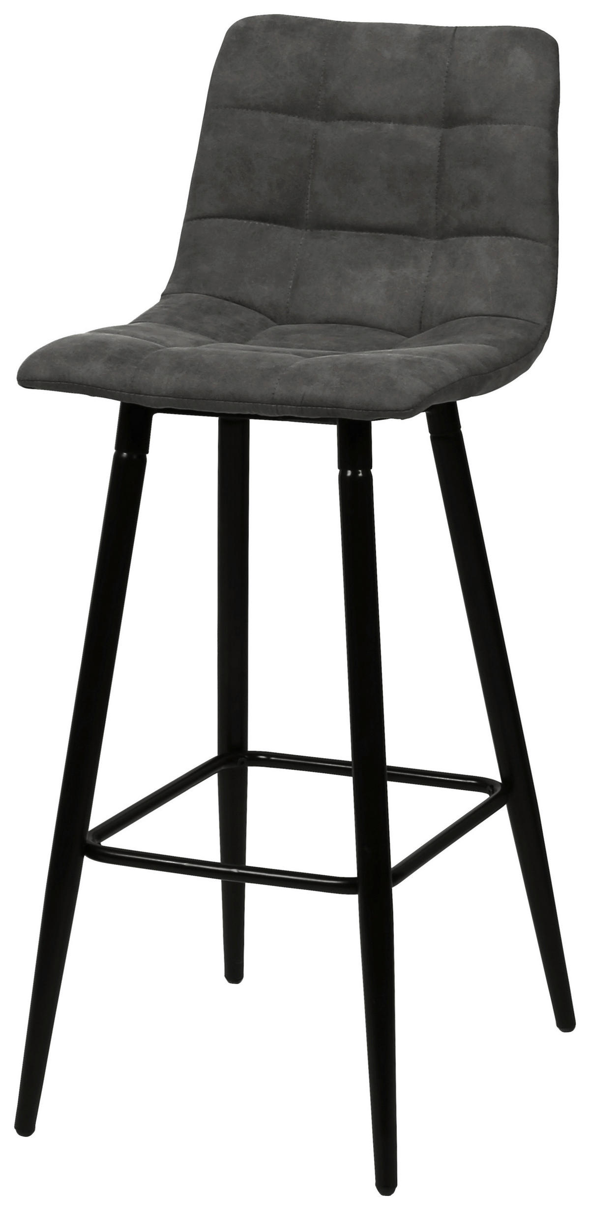BÁRSZÉK fém, textil szürke, fekete  - fekete/szürke, Design, textil/fém (42/104/51cm) - Carryhome
