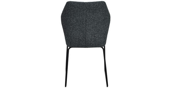 STUHL - Schwarz/Grau, Design, Textil/Metall (49/89,5/65cm) - Novel