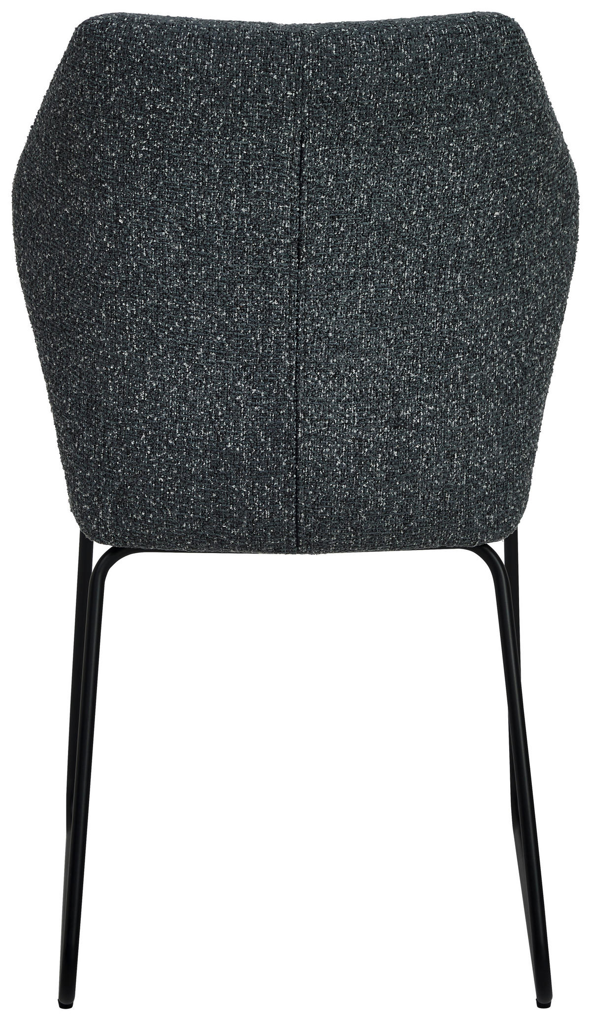 STUHL  in Eisen Mikrofaser  - Schwarz/Grau, Design, Textil/Metall (49/89,5/65cm) - Novel