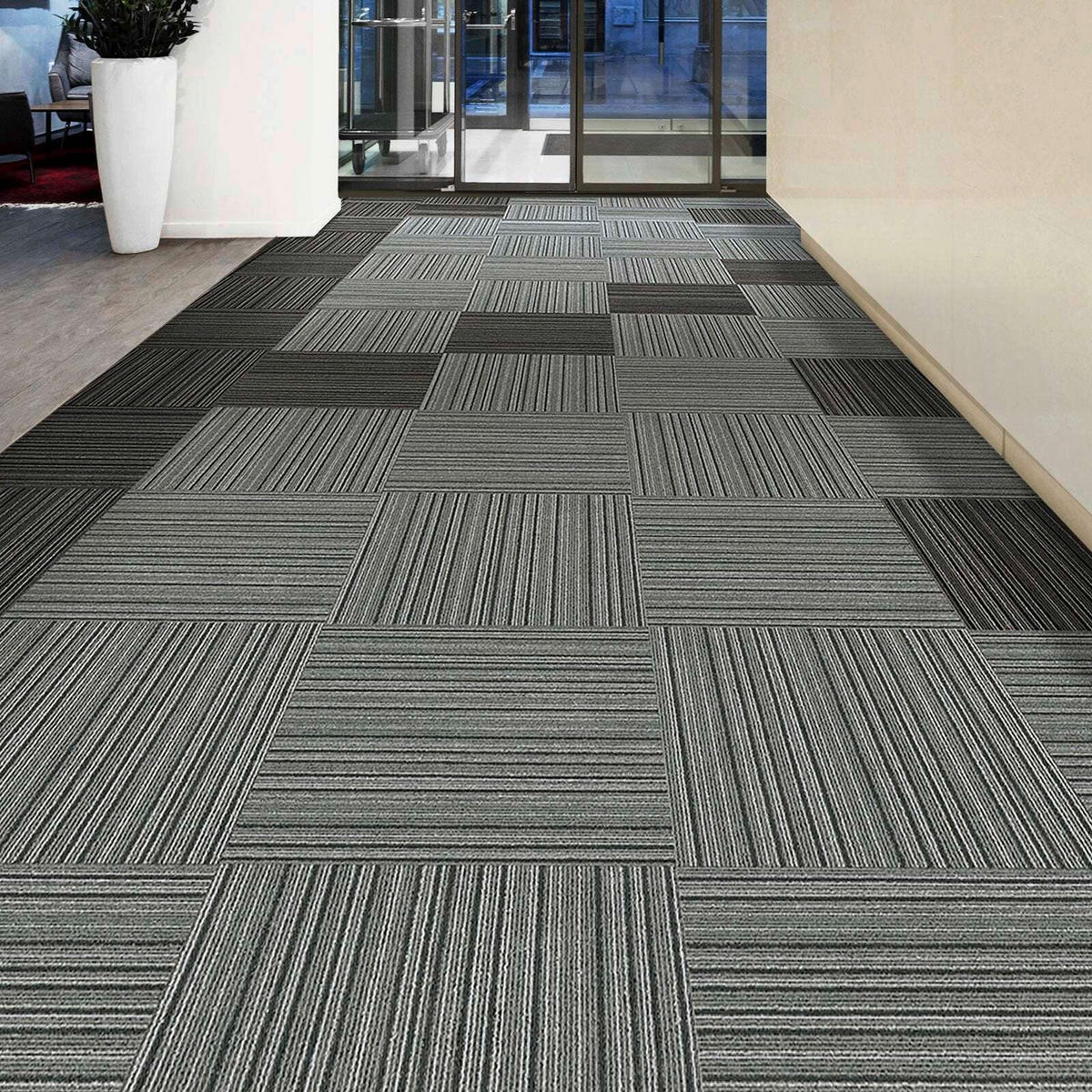 TEPPICHFLIESE - Grau, Basics, Textil (50/50cm) - Esposa