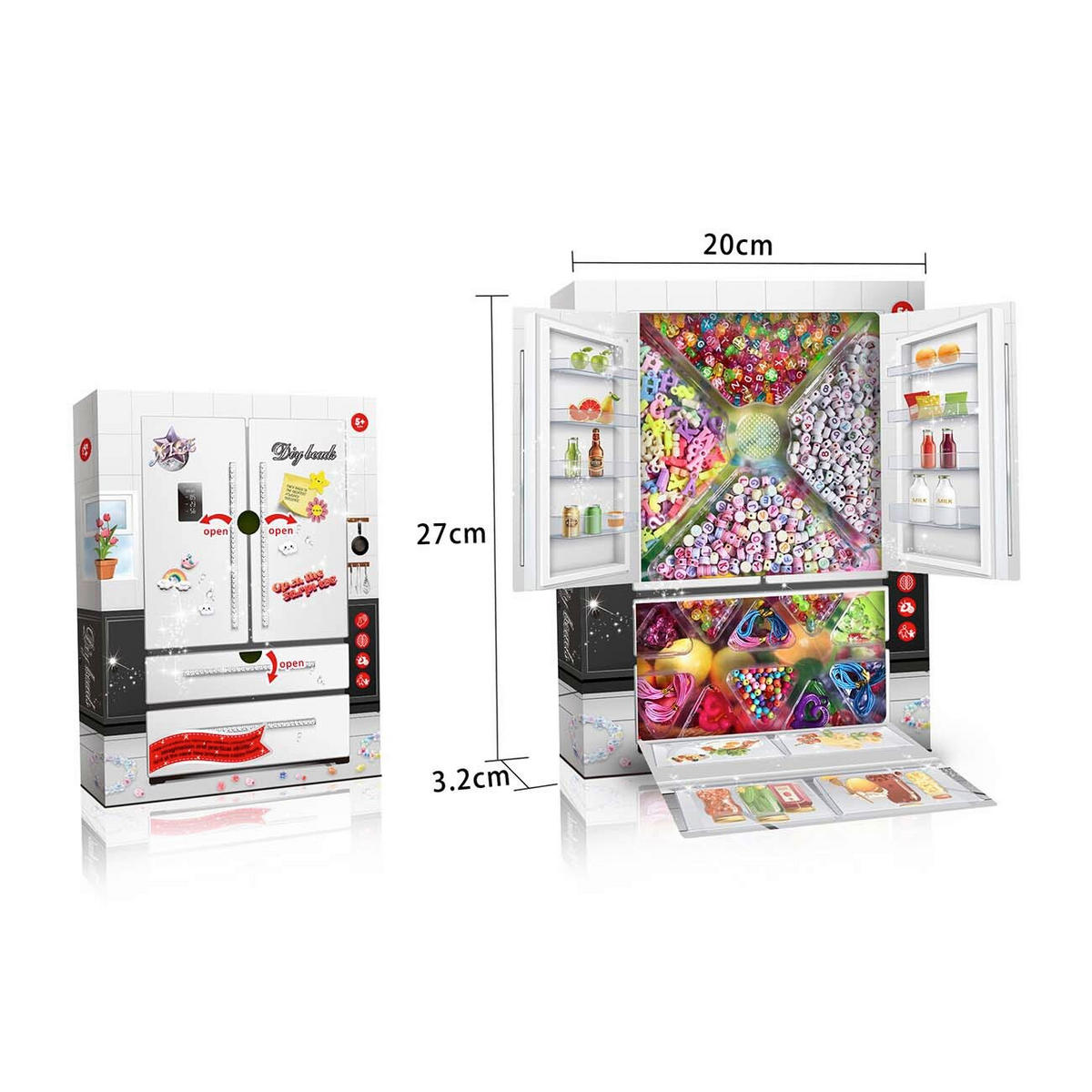 SET PERLIC ZA LIKANJE - Basics, umetna masa (20/27/3,5cm)