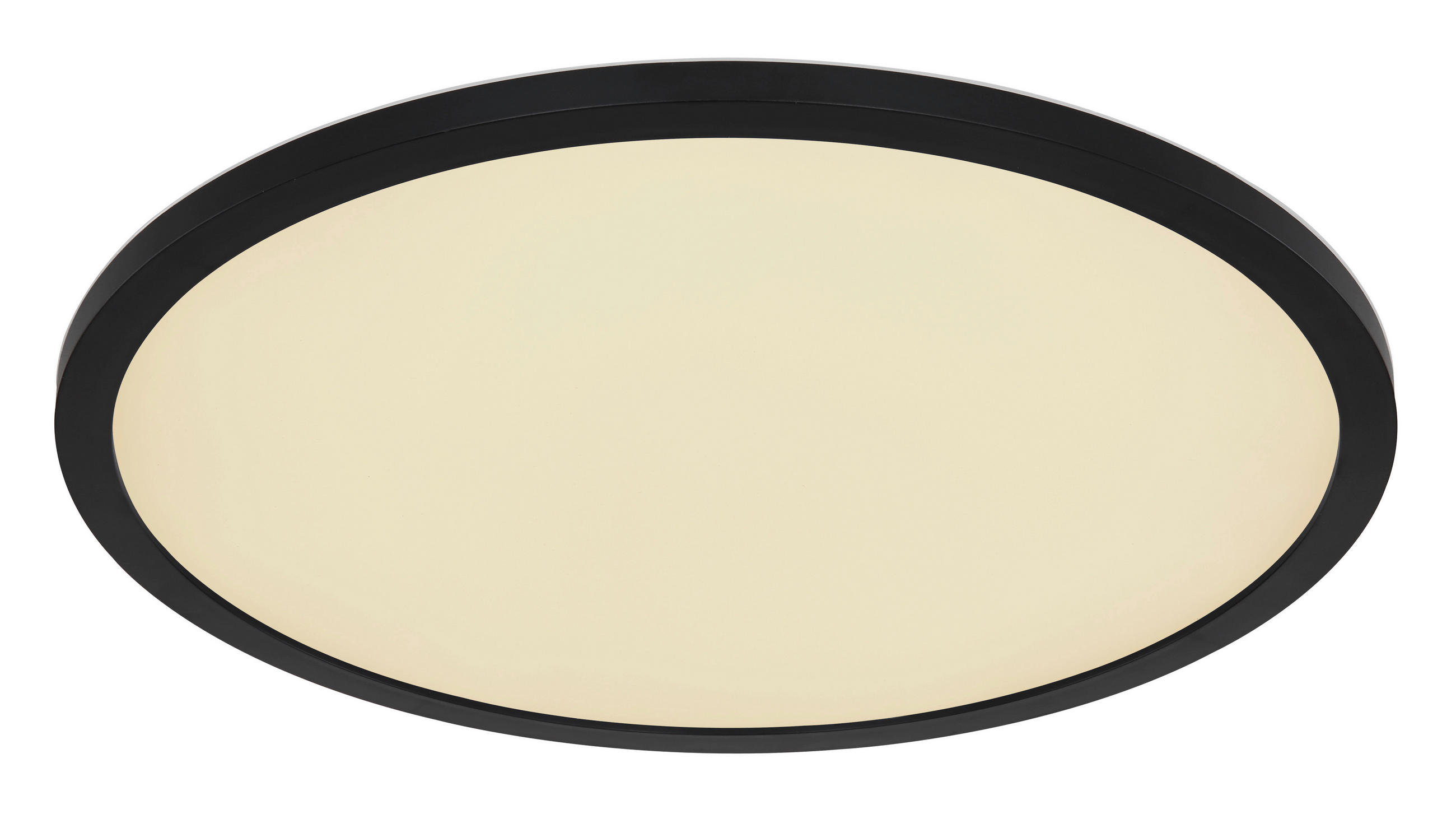 LED-DECKENLEUCHTE 42/2,5 cm   - Opal/Schwarz, Design, Kunststoff (42/2,5cm) - Globo