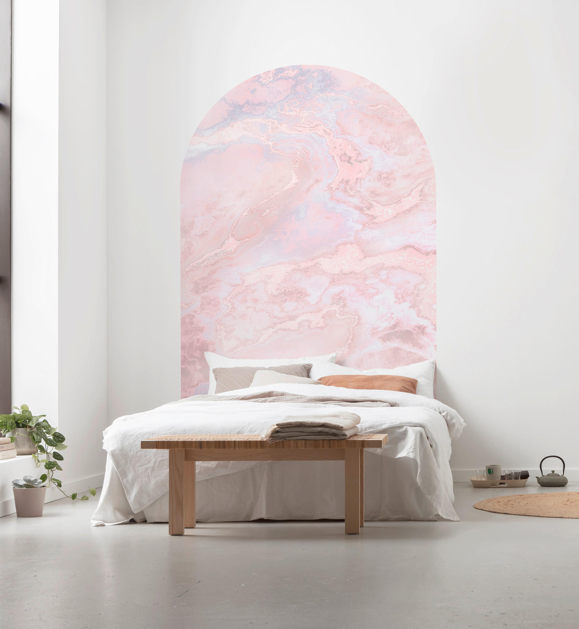 FOTOTAPETE  - Blau/Rosa, Trend, Papier (127/200cm) - Komar