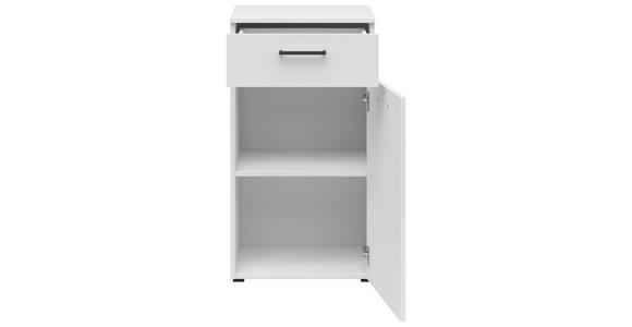 KOMMODE 45/83/40 cm in Weiß - Anthrazit/Schwarz, MODERN, Holzwerkstoff/Kunststoff (45/83/40cm) - Carryhome