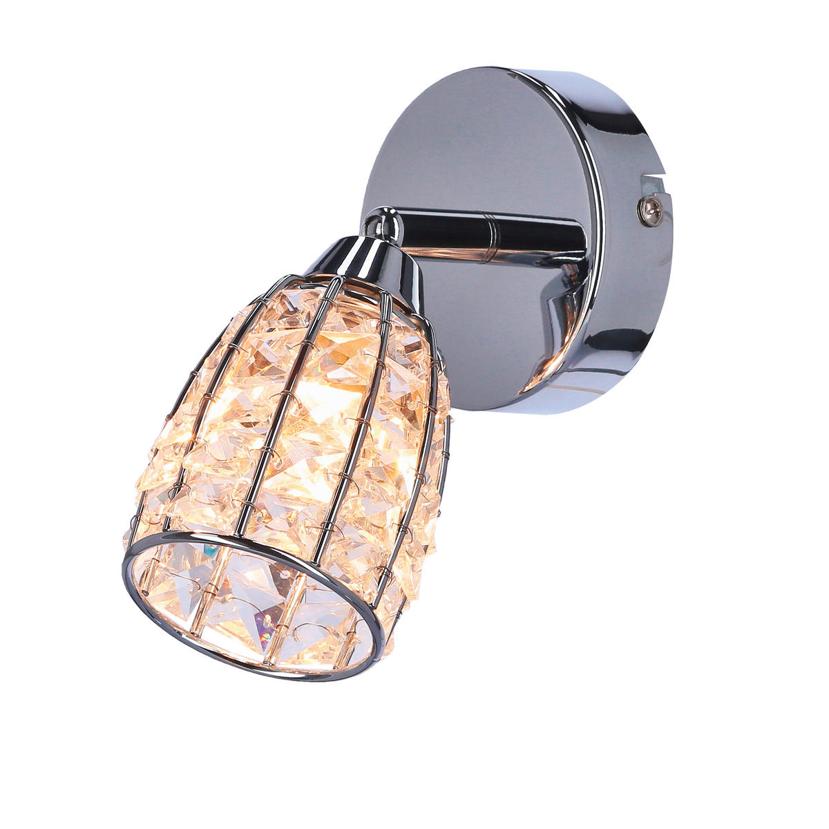 STRAHLER Shiba   - Chromfarben/Transparent, KONVENTIONELL, Glas/Metall (15/8.5cm)