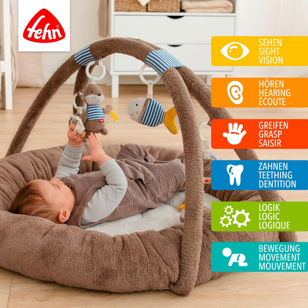 SPIELBOGEN - Multicolor, Basics, Textil (85/87/49cm) - Fehn