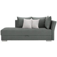 HEVERŐ textil mentazöld  - krómszínű/grafitszürke, Design, műanyag/textil (220/93/100cm) - Xora