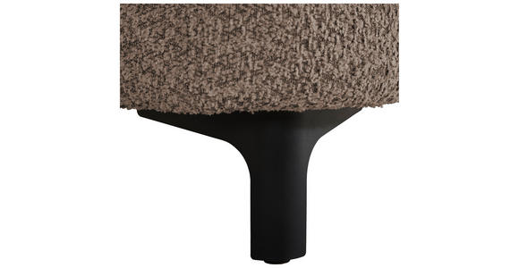 HOCKER in Textil Taupe  - Taupe/Schwarz, KONVENTIONELL, Textil/Metall (99/46/77cm) - Carryhome