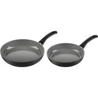 PFANNENSET Bari Ceramic Aluminium 2-teilig  - Schwarz, Basics, Metall (30/13/47cm) - Ballarini