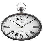 WANDUHR Schwarz, Beige, Rostfarben 29/27/5 cm  - Rostfarben/Beige, Basics, Glas/Holz (29/27/5cm) - Ambia Home