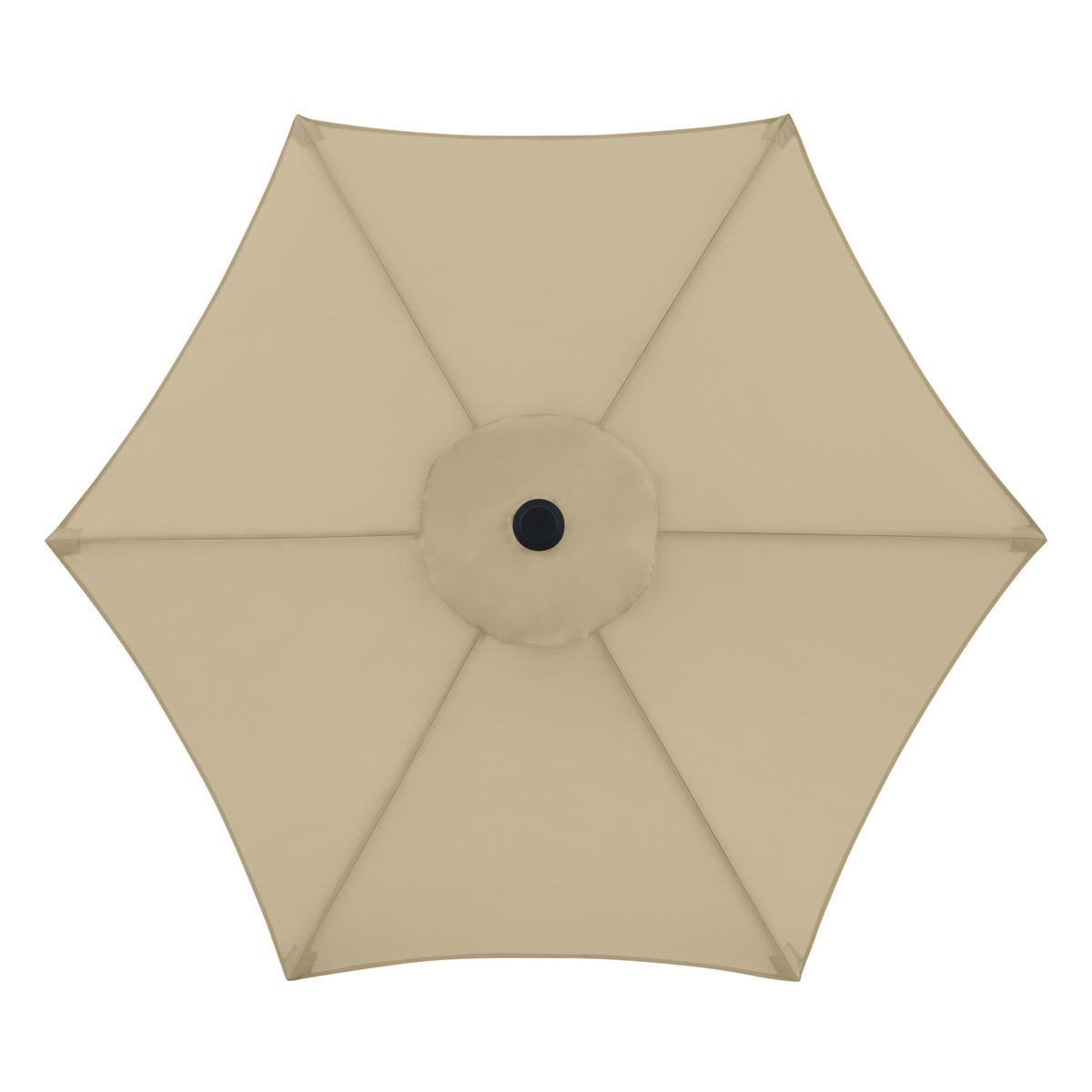 SLNEČNÍK 180 cm - antracitová/béžová, Basics, kov (180cm)