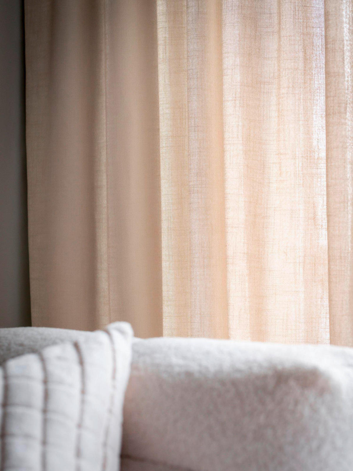 FERTIGVORHANG blickdicht  - Beige, Basics, Textil (145/260cm)