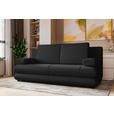 SCHLAFSOFA  in Mikrofaser Anthrazit  - Anthrazit/Schwarz, KONVENTIONELL, Kunststoff/Textil (212/93/90cm) - Carryhome