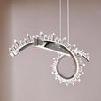 LED-HÄNGELEUCHTE 100/26/150 cm  - Chromfarben, Design, Metall (100/26/150cm) - Ambiente