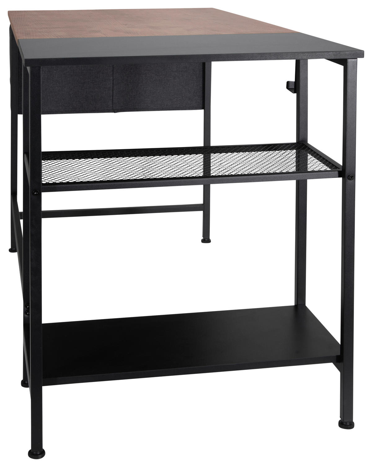 PSACÍ STŮL, hnědá, černá, 120/60/76 cm - černá/hnědá, Basics, kov/kompozitní dřevo (120/60/76cm) - MID.YOU