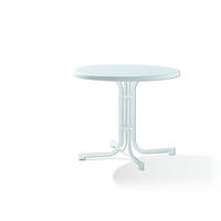 GARTENKLAPPTISCH 86/86/72 cm Metall rund  - Weiß, Basics, Kunststoff/Metall (86/86/72cm) - Sieger