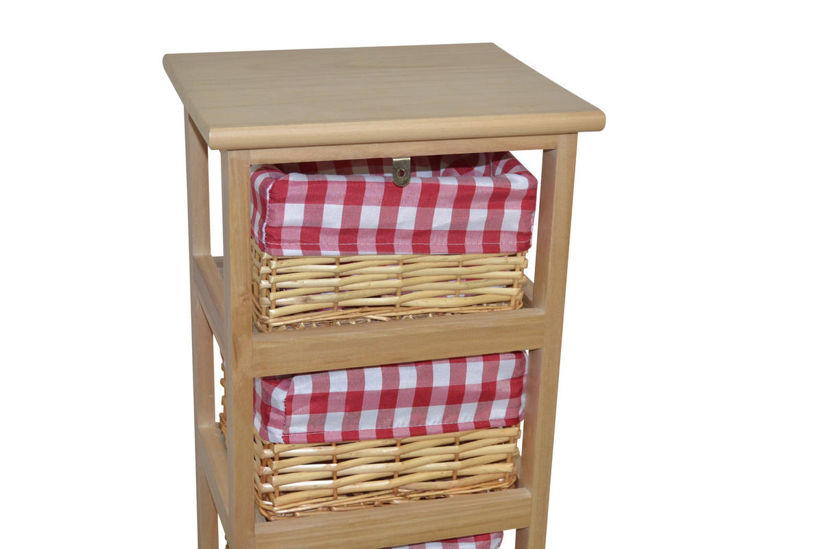 AUFBEWAHRUNGSREGAL - Naturfarben, KONVENTIONELL, Holz (25/30/76cm) - MID.YOU