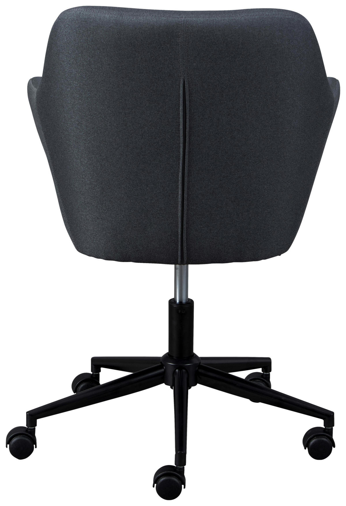 OTOČNÁ ŽIDLE PRO MLÁDEŽ, tkaná látka, šedá, černá - šedá/černá, Konvenční, kov/textil (61,50/83,5-91/63cm) - MID.YOU