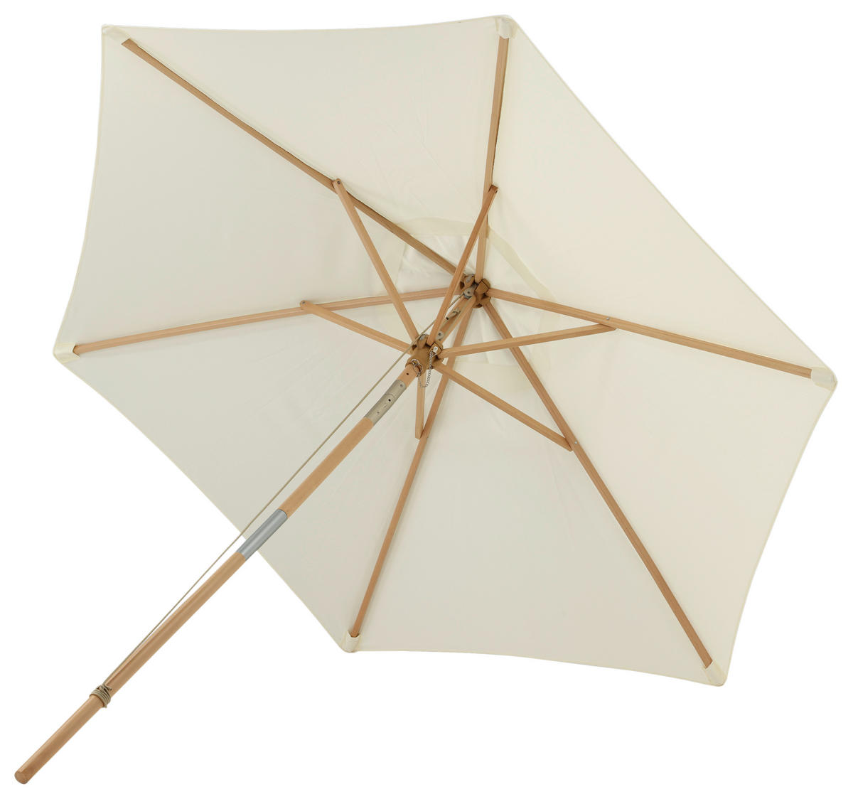 SONNENSCHIRM  250/232 cm  - Weiß, KONVENTIONELL (250/232cm) - Gardenson