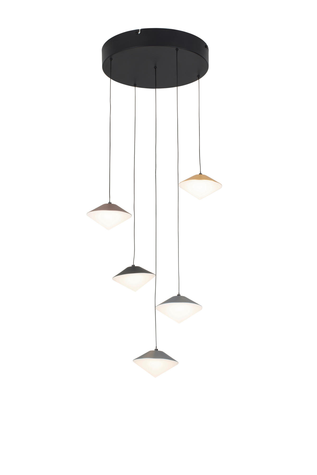 LED-HÄNGELEUCHTE 39/150 cm  - Hellbraun/Goldfarben, Design, Kunststoff/Metall (39/150cm) - Dieter Knoll