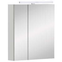 SPIEGELSCHRANK 60/70,4/16 cm  - Chromfarben/Weiß, MODERN, Glas/Holzwerkstoff (60/70,4/16cm) - Stylife