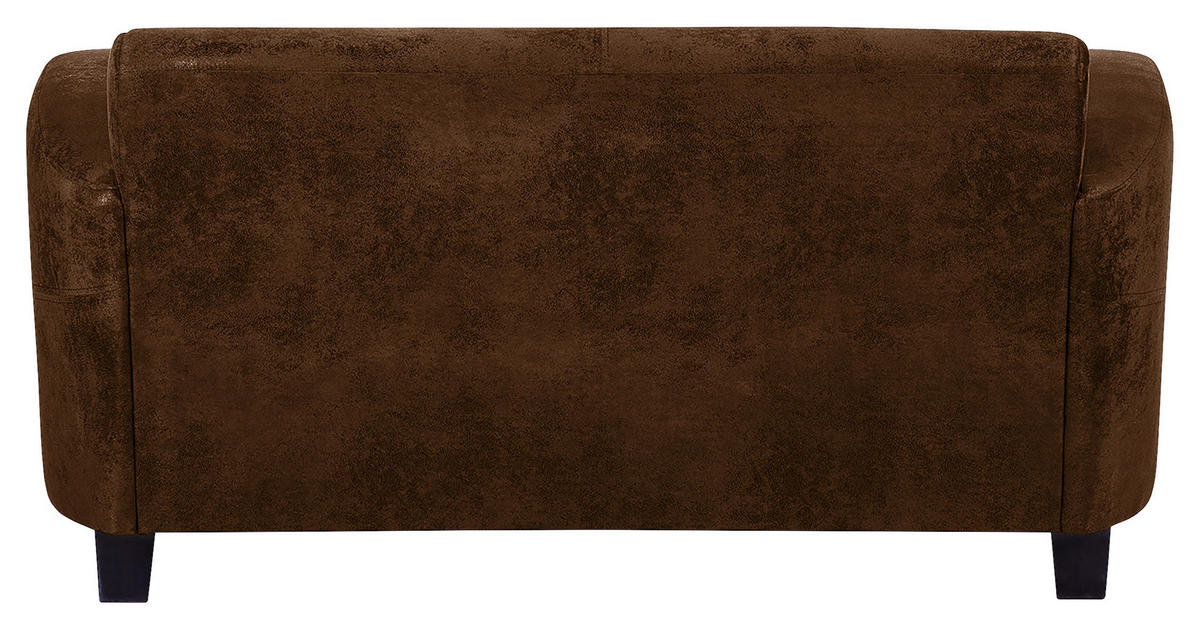 SITZGARNITUR in Lederlook Braun  - Dunkelbraun/Braun, Design, Textil (92/80/89cm) - Livetastic
