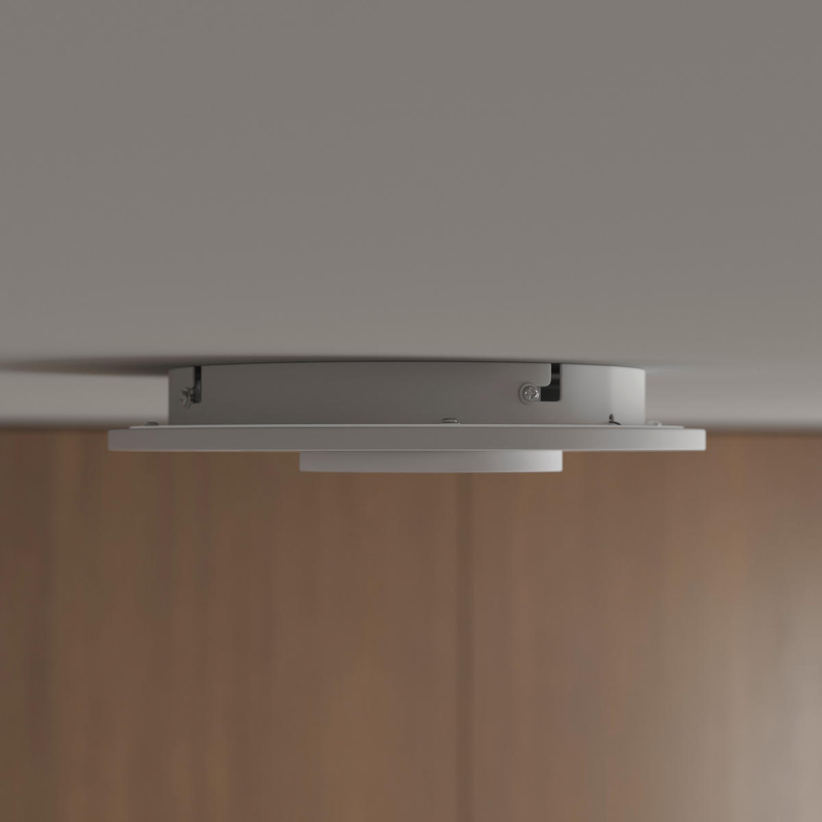 STROPNÍ LED SVÍTIDLO, 30/6,5 cm  - bílá, Basics, kov/plast (30/6,5cm) - Novel