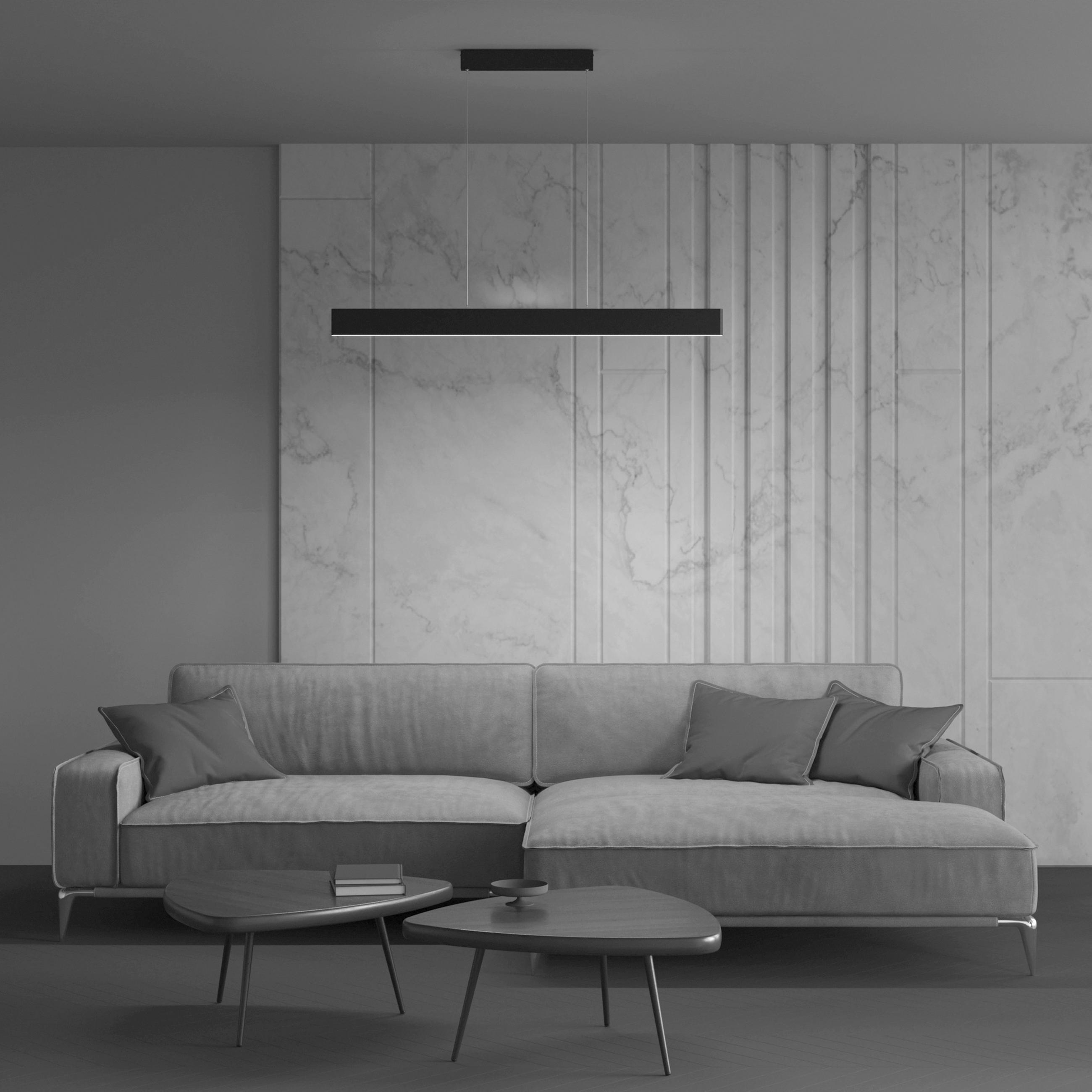 PENDELLEUCHTE  4/8/118,5 cm   - Schwarz, Basics, Metall (4/8/118,5cm) - MAYTONI