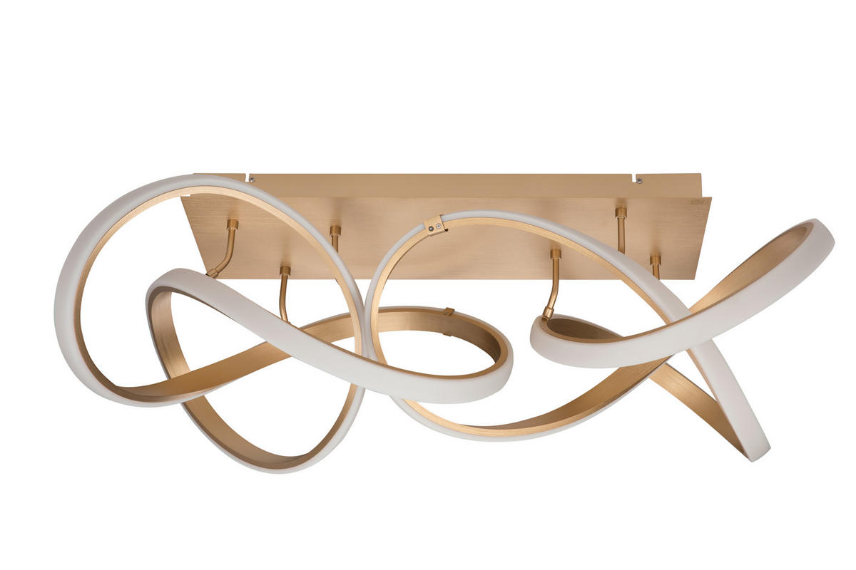 LED-DECKENLEUCHTE 89/53/32 cm   - Chromfarben, Design, Kunststoff/Metall (89/53/32cm) - Dieter Knoll