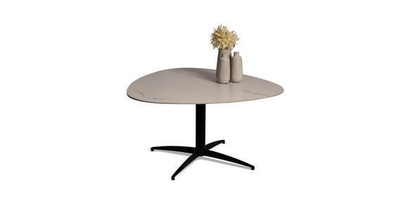 COUCHTISCH - Schwarz/Weiß, Design, Stein/Metall (40/40/35cm) - Xora