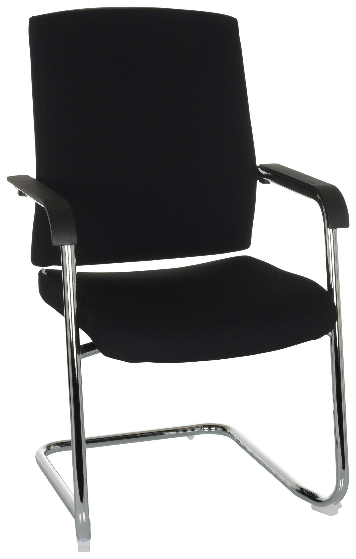 BESÖKSSTOL  i flatväv svart  - silver/svart, Basics, metall/textil (59/96/61cm) - MID.YOU