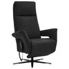 RELAXSESSEL in Leder Schwarz  - Schwarz, Design, Leder/Metall (83/123/87cm) - Valdera