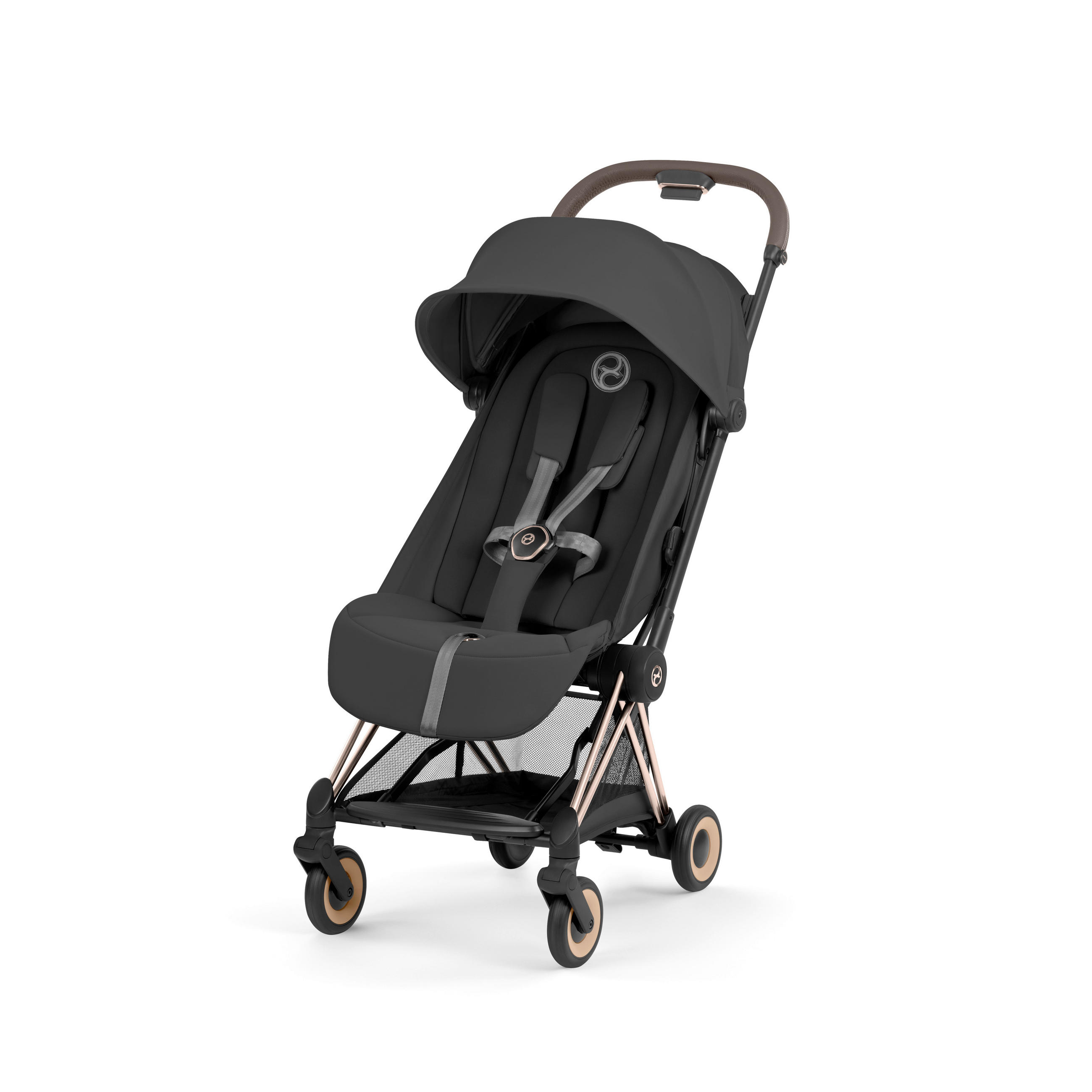 BUGGY COŸA Comfort Rosegold  - Roségold/Schwarz, Basics, Kunststoff/Textil (79/44/105cm) - cybex PLATINUM