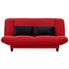 SCHLAFSOFA in Webstoff Rot  - Rot/Schwarz, Konventionell, Kunststoff/Textil (200/88/90cm) - MID.YOU